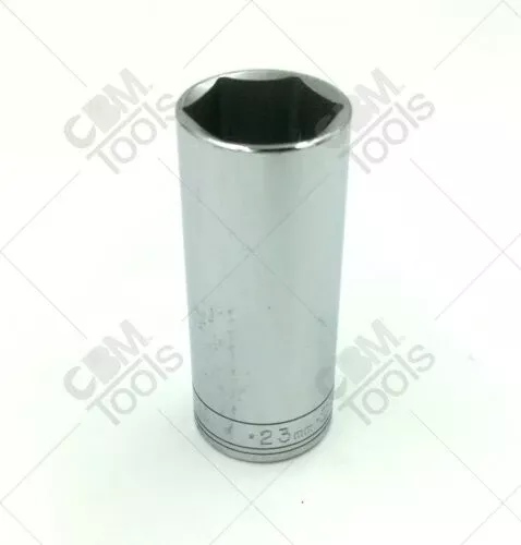 SK Hand Tools 8423 23mm 3/8" Drive 6pt Deep Chrome Socket