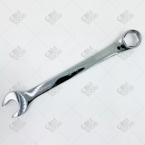 SK Hand Tools 88368 18mm 6pt SuperKrome Metric Combination Wrench