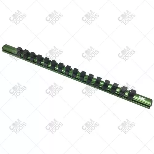 SK Hand Tools M1216 1/2" Dr. Magnetic Socket Rail (Holds 16 Sockets)