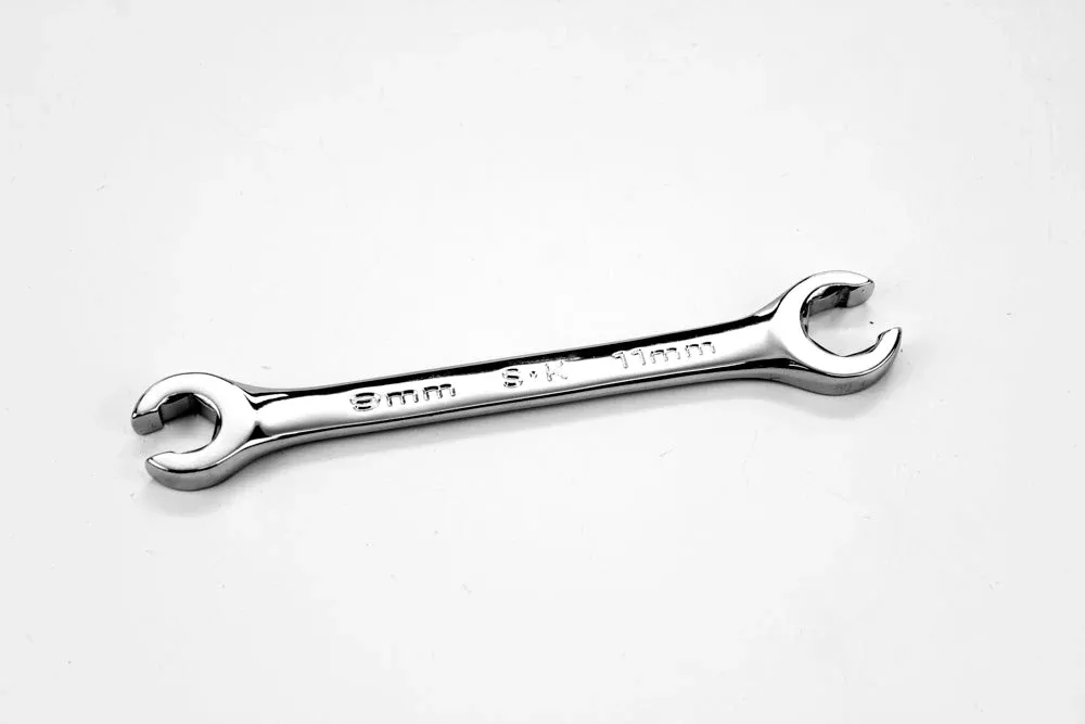 SK Tools 8809 SuperKrome Flare Nut Open End Wrench 9mm & 11mm