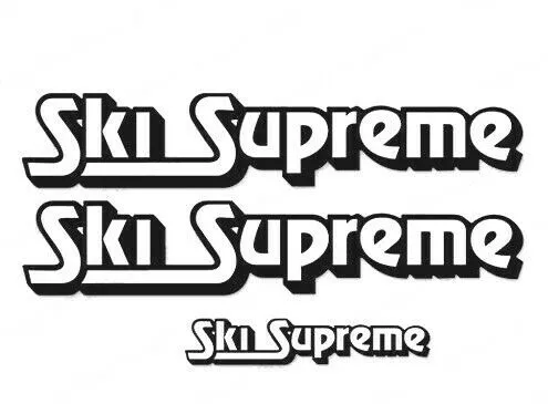 ” Ski Supreme Boat ” Decals (Set of 3) – OEM New Oracle