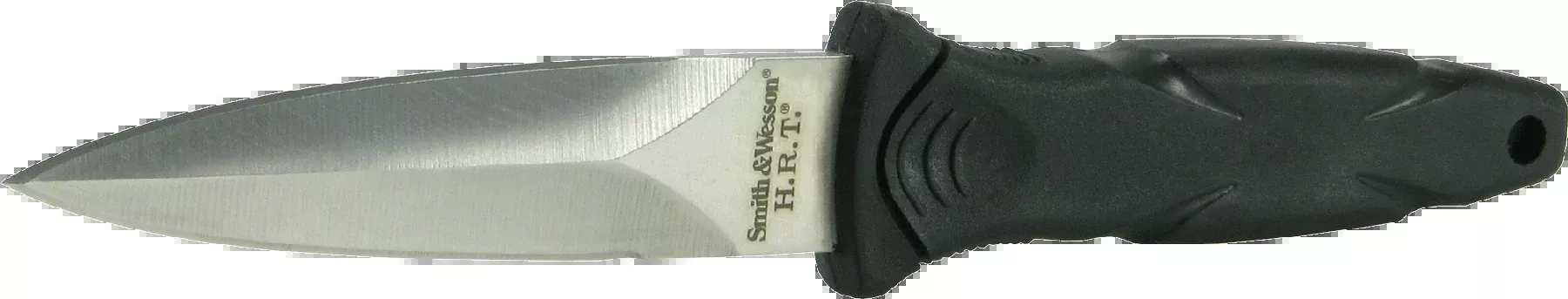 Smith & Wesson Knives SWHRT3 Military Boot Knife 3.50" Fixed Spear Point Plain Black TPR Handle Includes Sheath