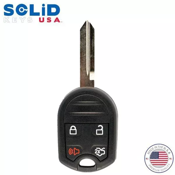 Solid Keys USA - 2002-2018 Ford Lincoln Mazda / OEM Replacement / 4-Button Remote Head Key w/ Remote Start