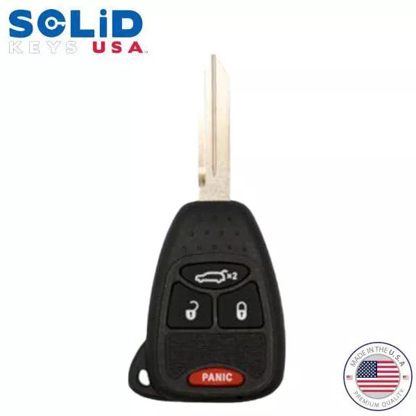 Solid keys USA - 2004-2017 Chrysler Dodge Jeep / OEM Replacement / 4-Button Remote Head Key w/ Remote Start