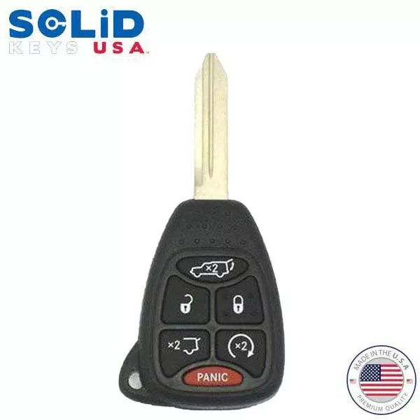 Solid Keys USA - 2004-2017 Chrysler Dodge Jeep / OEM Replacement / 6-Button Remote Head Key w/ Hatch & Power Sliding Doors