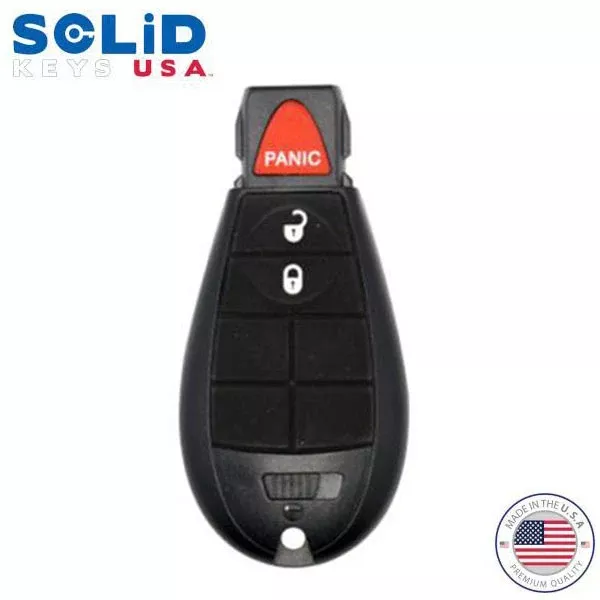 Solid Keys USA - 2008-2017 Dodge Chrysler Jeep / OEM Replacement / 3-Button Fobik Key