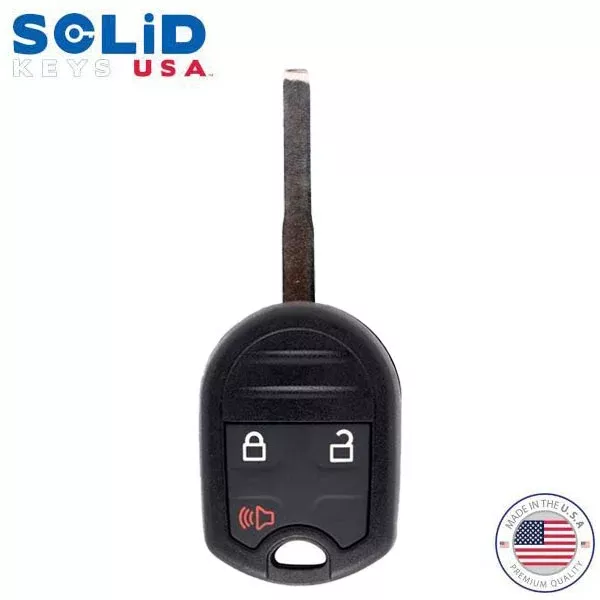 Solid Keys USA - 2008-2018 Ford Lincoln Mazda / OEM Replacement / 3-Button Remote Head Key / HS