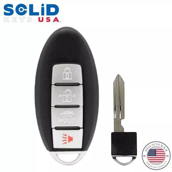 Solid Keys USA - 2008-2018 Nissan Infiniti / OEM Replacement / 4-Button Smart Key w/ Trunk