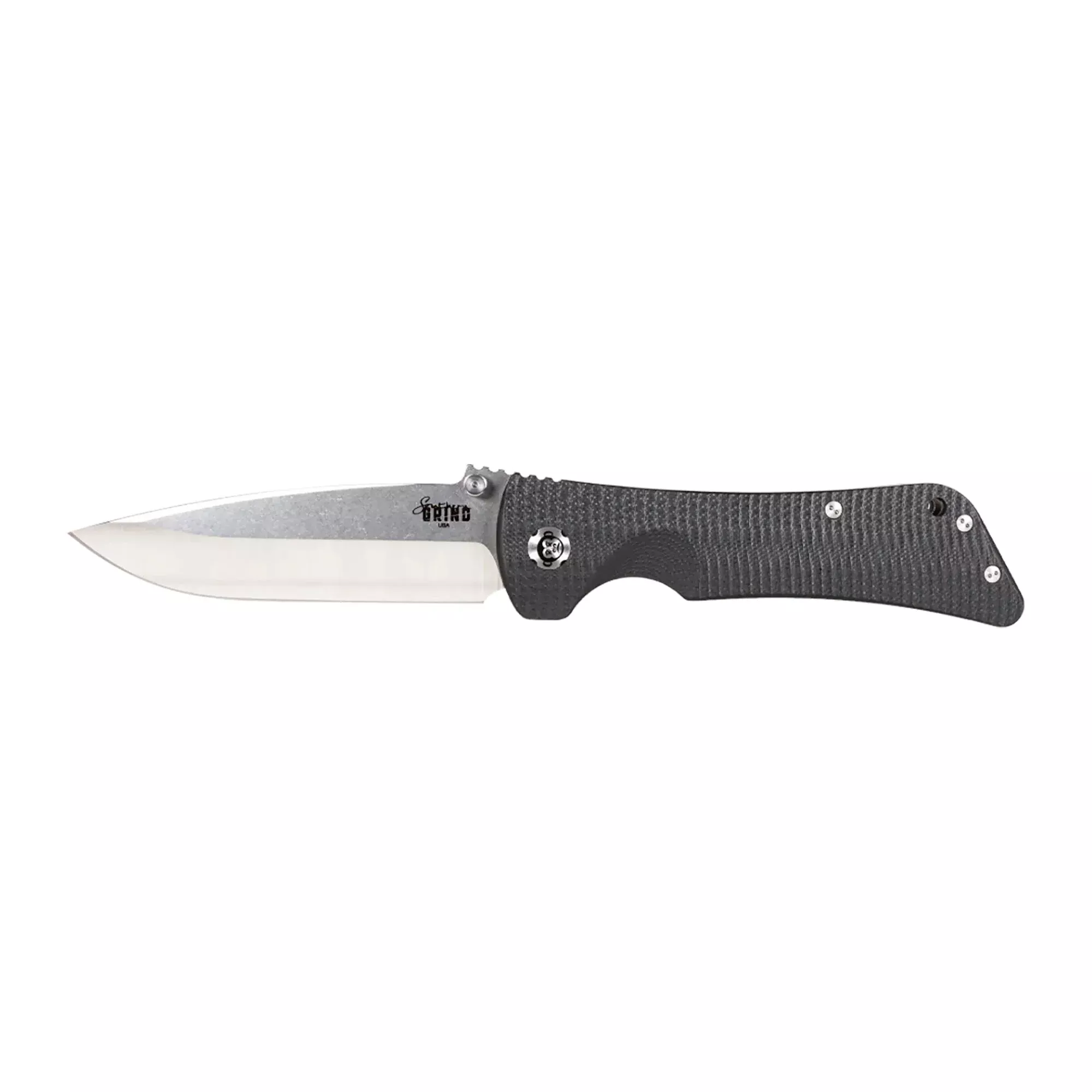 Southern Grind SG03030001 Bad Monkey4" Folding Drop Point Plain Satin 14C28N Steel Blade/ 5.25" Black G10 Handle Includes Pocket Clip