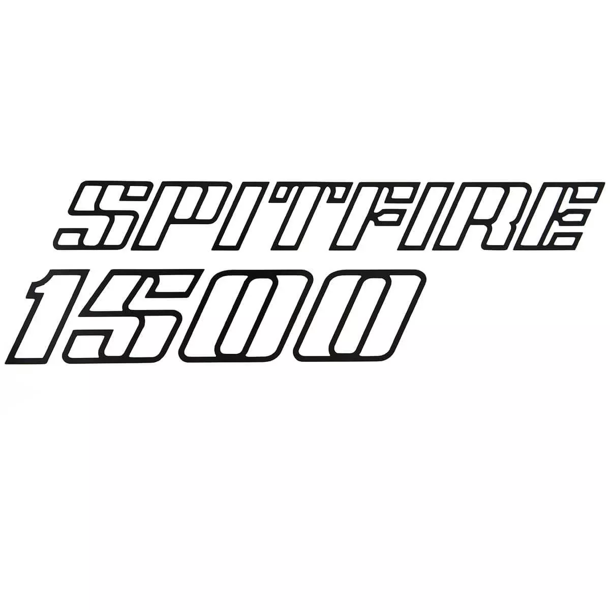 spitfire-ykc1454 Hood Emblem Spitfire 1500 Black 1975-80
