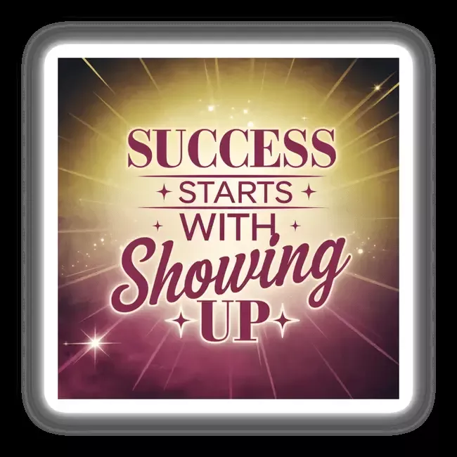 SUCCESS STARTS WITH SHOWING UP