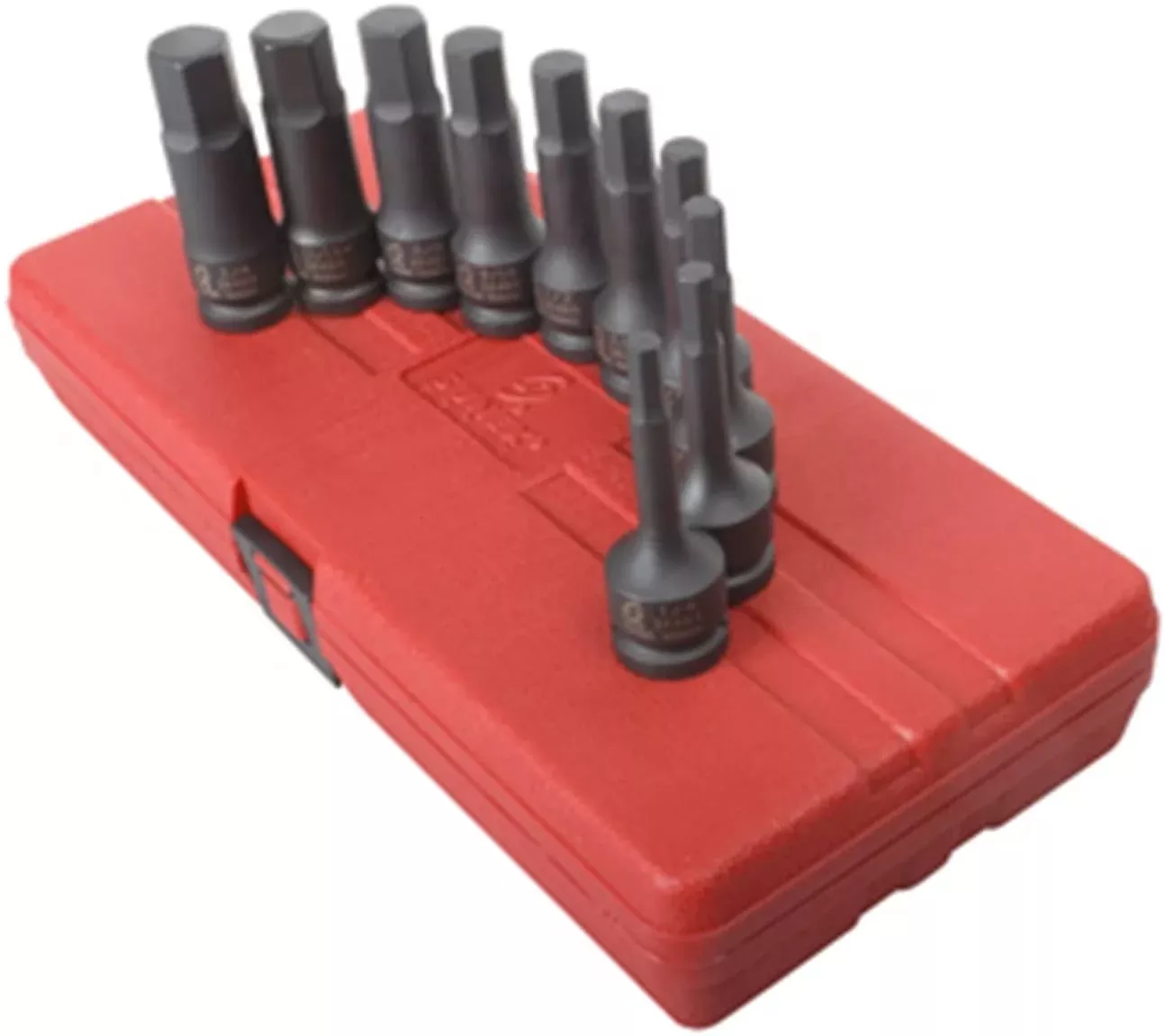 Sunex 2638 10pc 1/2"Dr SAE Impact Hex Driver Set