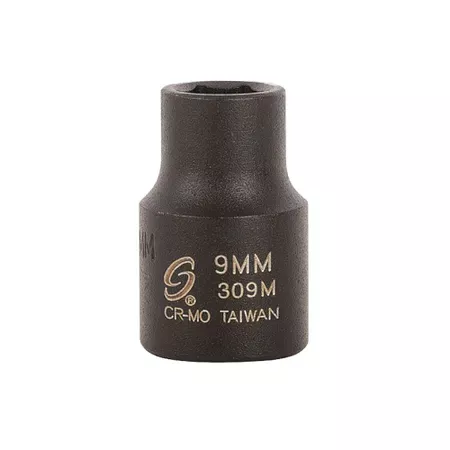 Sunex 309M 3/8" Drive 9mm Standard Impact Socket
