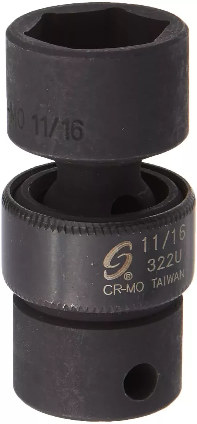 Sunex 322U 3/8" Drive 11/16" U-Joint Impact Socket