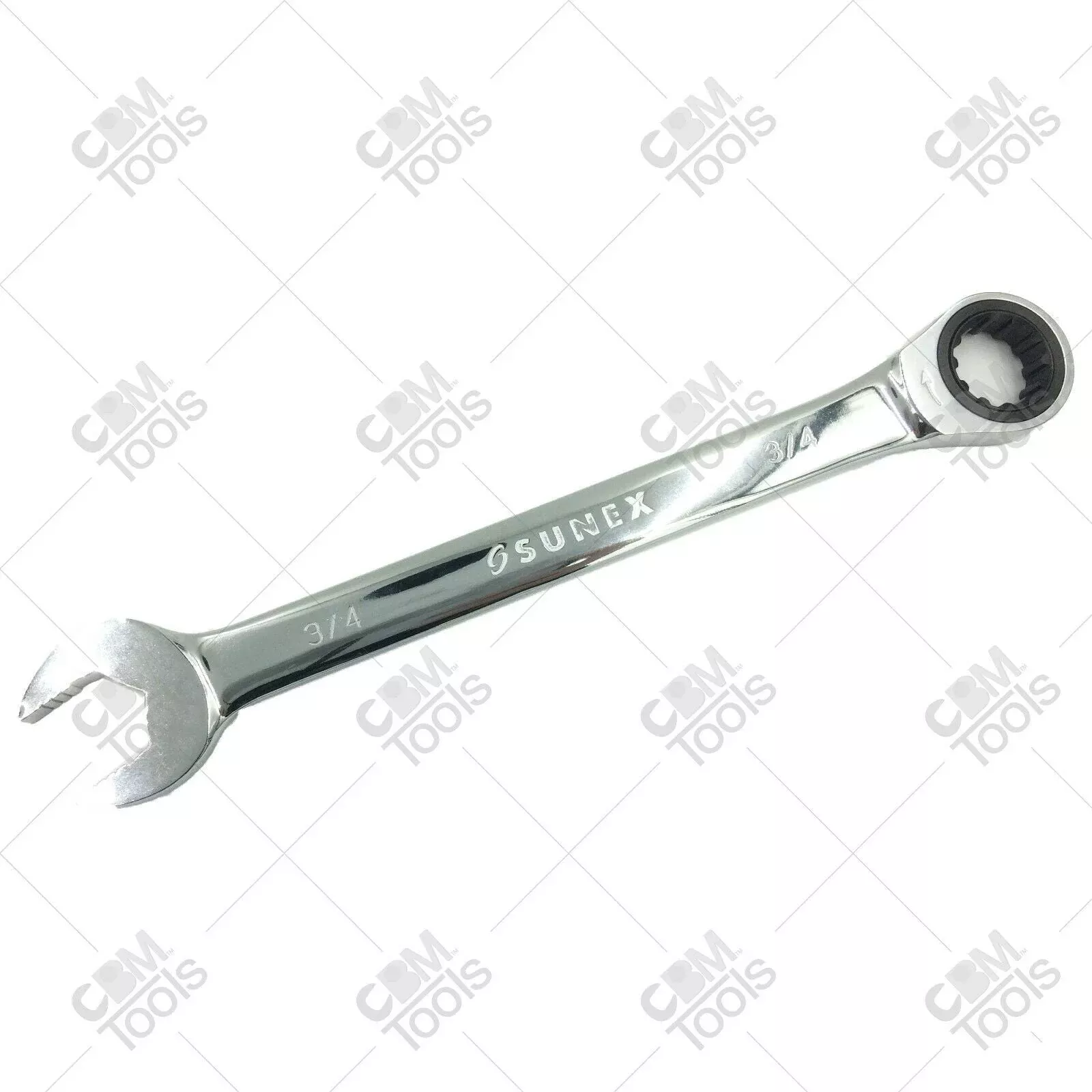 Sunex 992224 3/4" V-Groove Combination Ratcheting Wrench