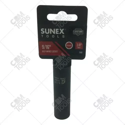 Sunex Tools 318D 3/8" Drive 9/16" Deep Impact Socket