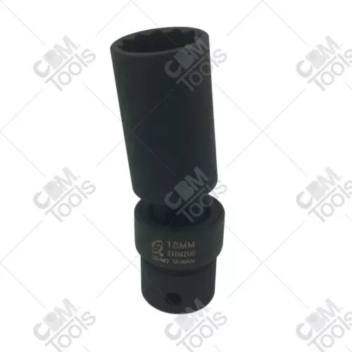 Sunex Tools 318MZUD 3/8" Drive 18mm 12 Point Deep Universal Impact Socket