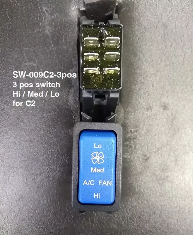 SW-009C2-3POS SWITCH, RIFLED H-M-L