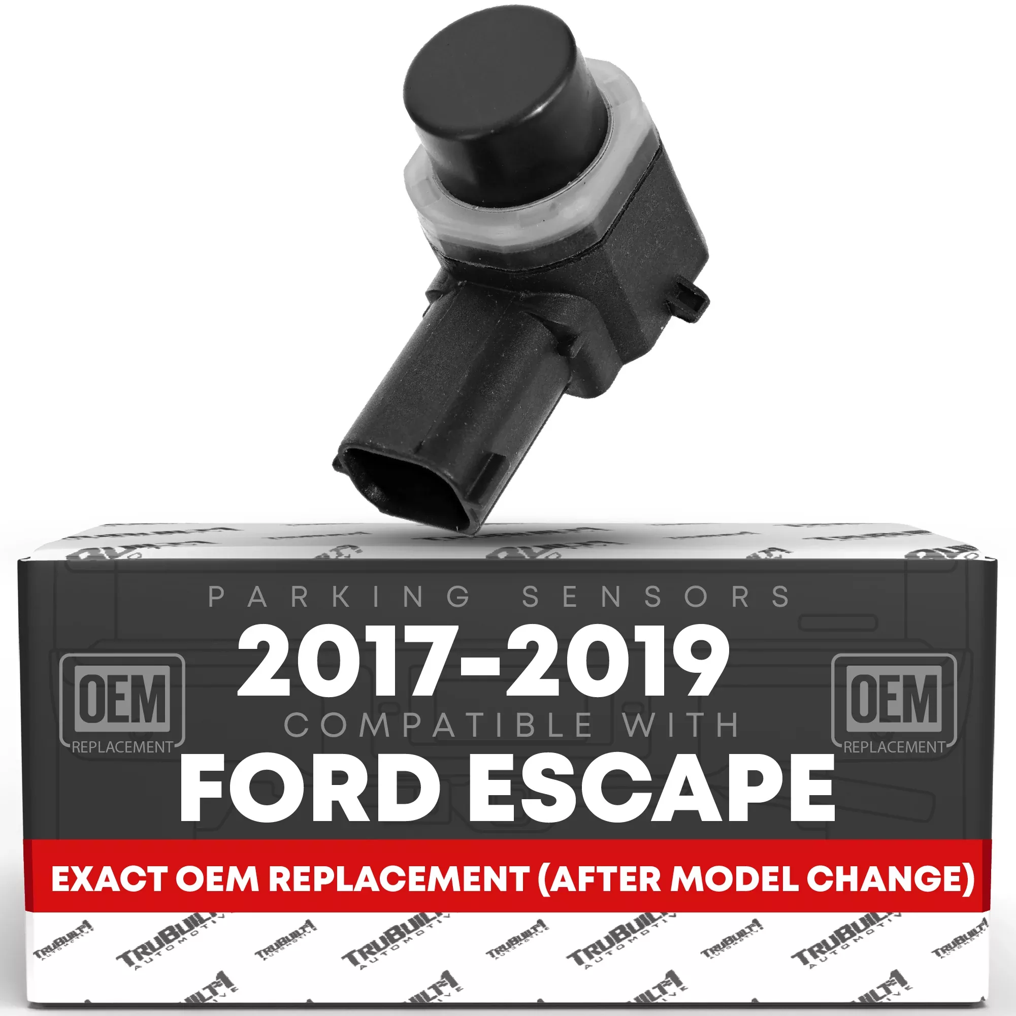 T1A Car Parking Sensors - Compatible with 2017-2019 Ford Escape - Front or Rear Bumper Parking Aid Sensor, Backup Reverse Parking Assist Kit - OEM EM2Z15K859C, 684-106, FO1078101