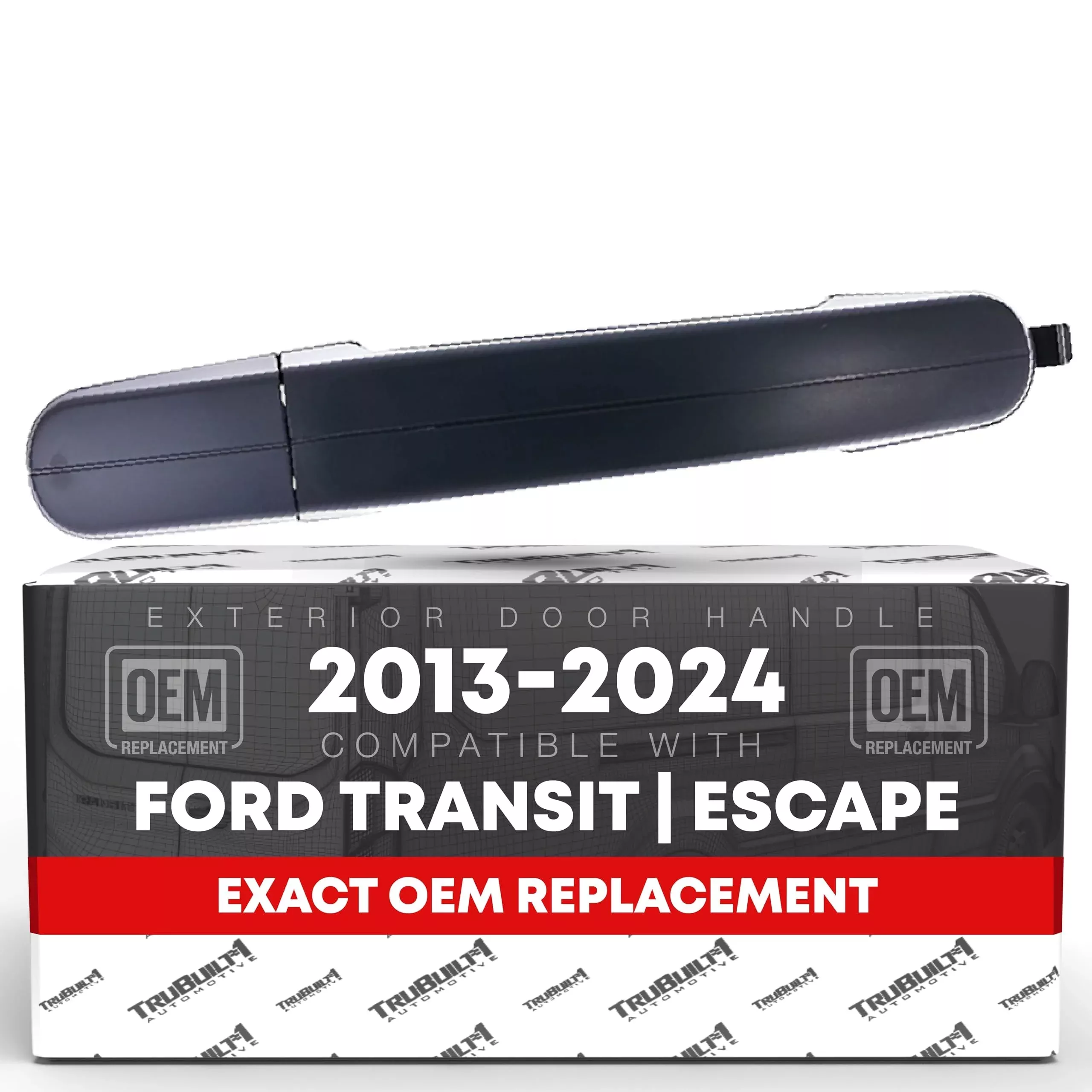 T1A Exterior Front & Rear Driver and Passenger Door Handle and Cover Set - Compatible with 2012-2019 Ford C-Max, Escape, Focus - Textured Black - OEM CV6Z-5422404-DA, AM5Z-17218B08-A, 97670 - Exterior Passenger Door Handle