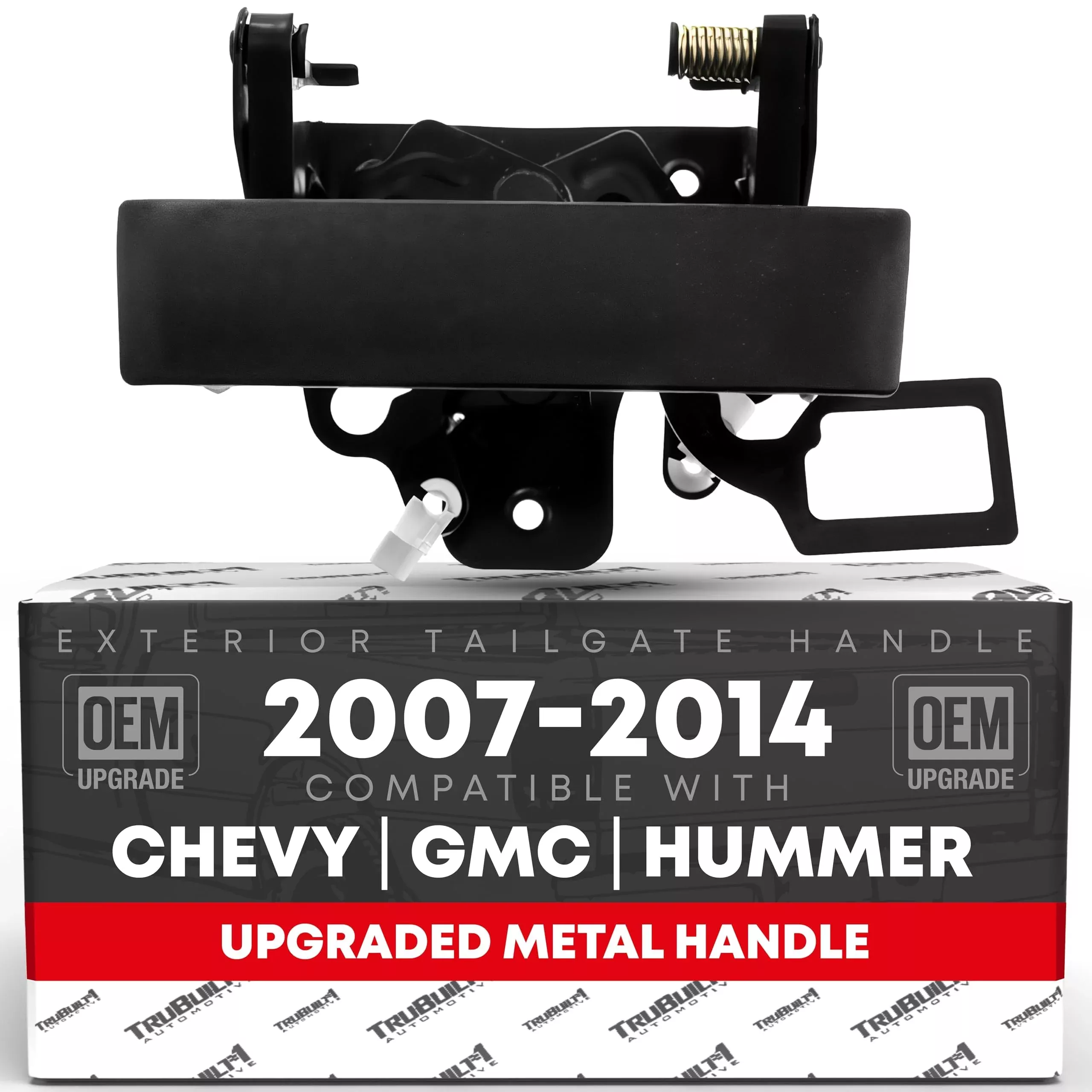 Tailgate Handle, Upgraded Metal - Compatible with 2007-2013 Chevrolet Avalanche, 07-2014 Silverado 1500, 2500 HD, 3500 HD; 07-14 GMC Sierra 1500, 2500, 3500; 09-10 Hummer - Chrome - 20928119, 2088035 - Chrome Tailgate Handle