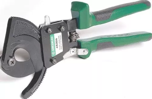 Tempo Greenlee 45206 Compact Ratchet Cable Cutter, 10-Inch