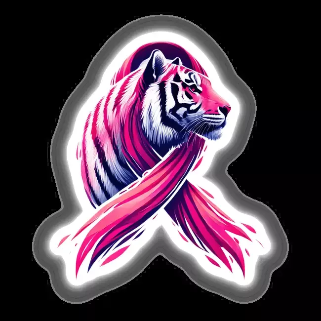 Tiger Pink Ribbon Breast Cancer