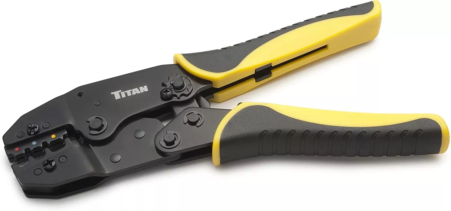 Titan 11477 Ratcheting Wire Terminal Crimper