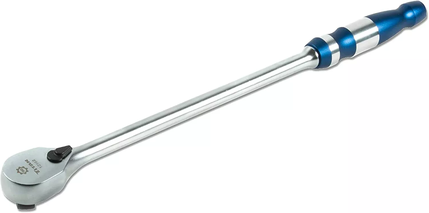 Titan Tools 12162 Ratchet, 1/2 in. Drive, 16 in. Length, 90 Tooth"