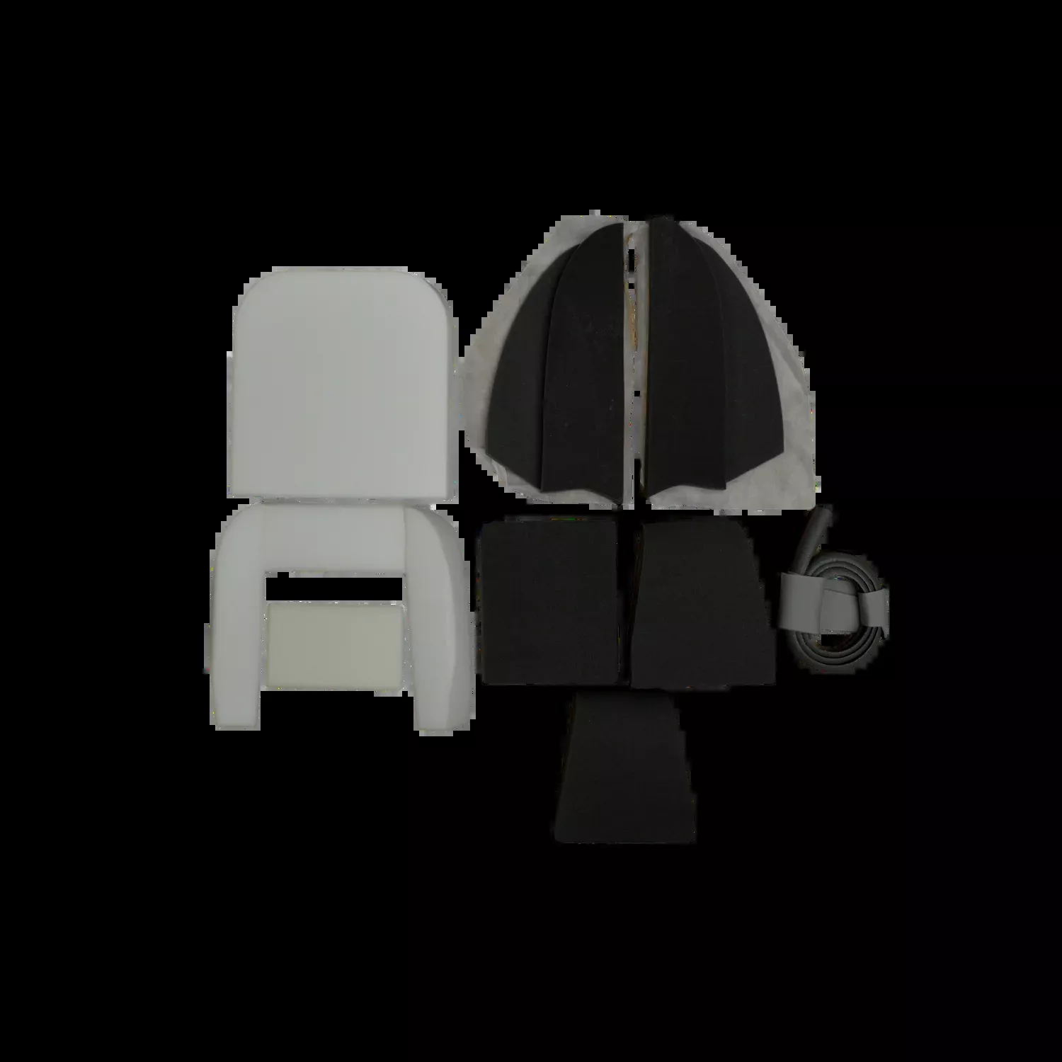 tr6-sfk2024Seat Foam Kit 1969-1972 high Back does 2 seats