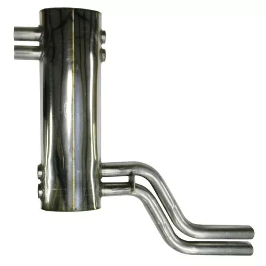 tr6-TH102 REAR MUFFLER STAINLESS STEEL 1972-76