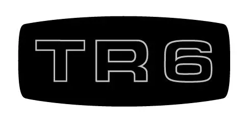 tr6-zkc1223Grille Emblem Decal Only