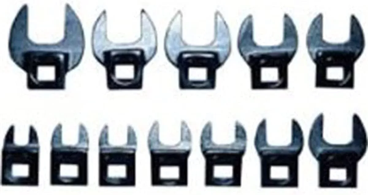 V8 Tools 7412 12pc 3/8" Dr METRIC Crowsfoot Wrench Set