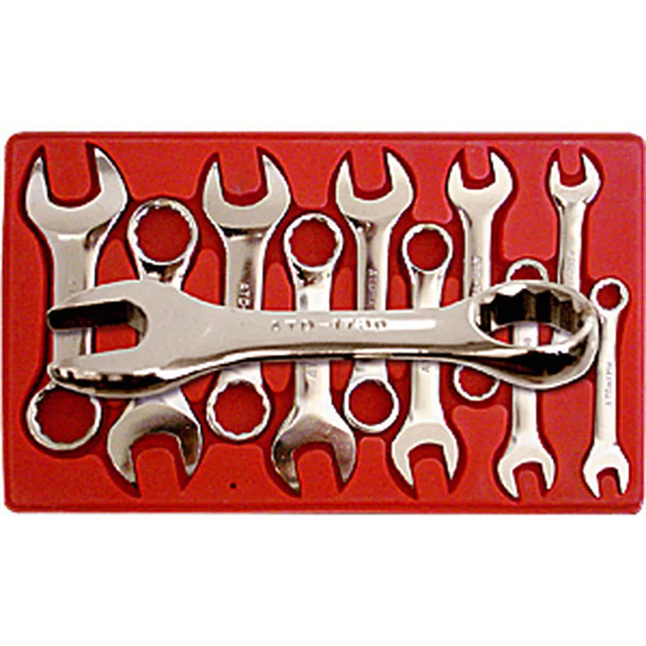 V8 Tools 8910 10 Piece Metric Stubby Wrench Set