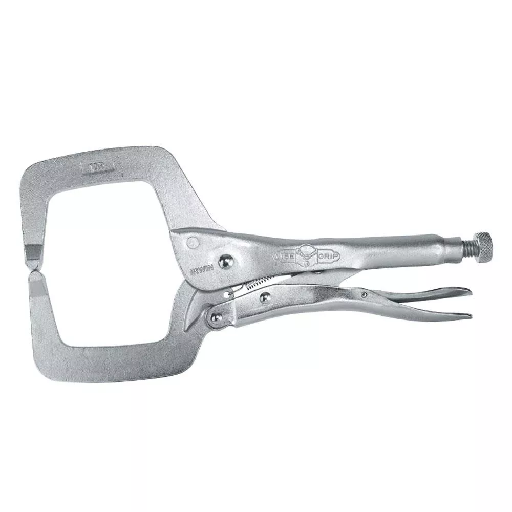 Vise-Grip 11R 11" Long, 3-3/8" Capacity Locking C-Clamps with Regular Tips