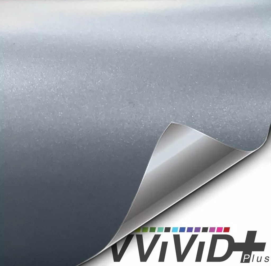 VViViD Matte Silver Car Wrap Vinyl Roll with Air Release 3MIL (100ft x 5ft)