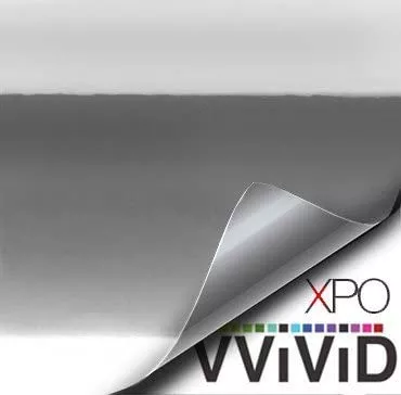 VViViD Silver SuperCast Conform Chrome Mirror Finish 5ft x 9ft Vinyl Wrap Roll with Air Release Technology
