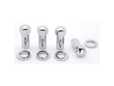 Weld Racing Chrome Shank Seat Closed End Lug Nuts - 12Mm X 1.5 Thread (4 Pack)
