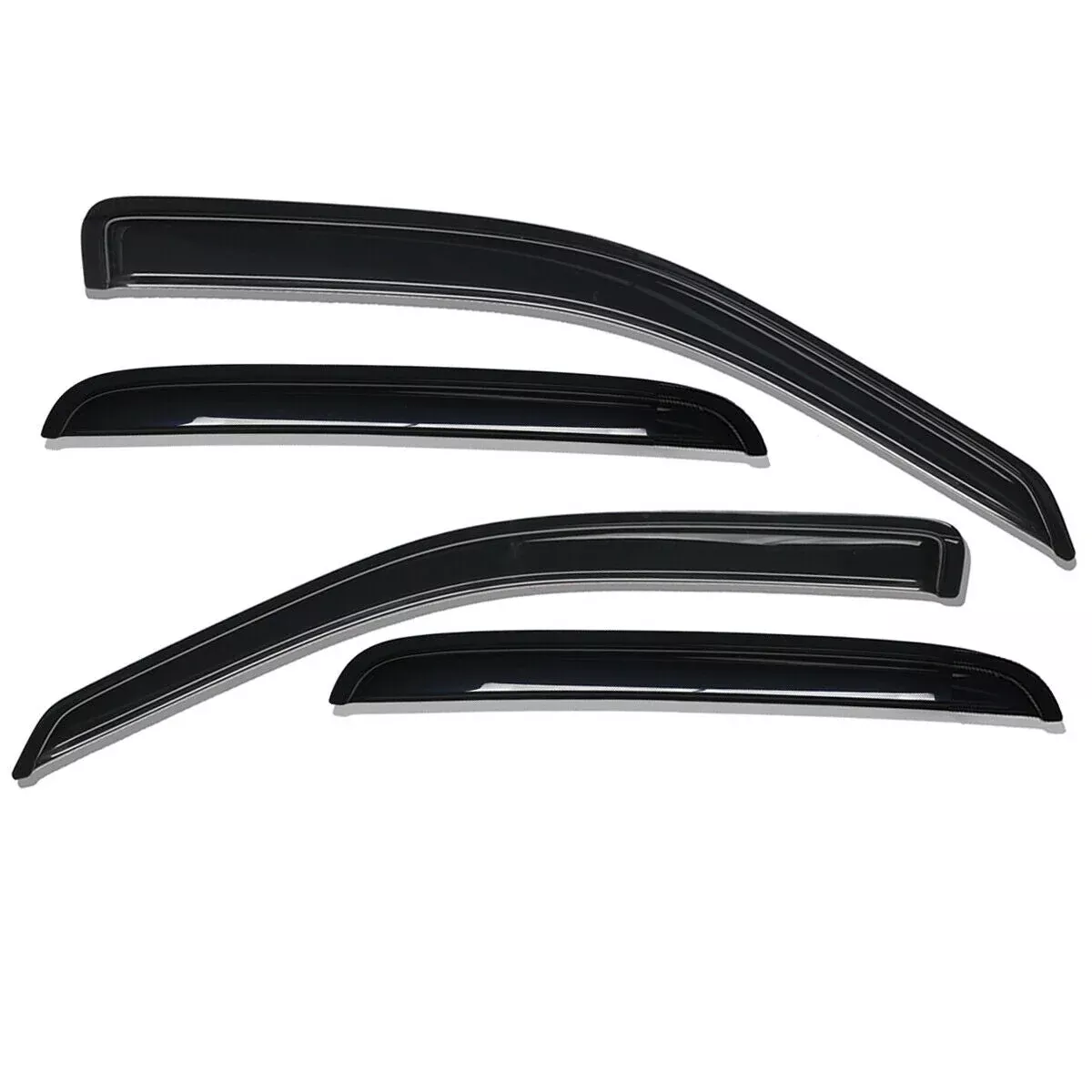 Window Visor Smoke Side Wind Deflectors For 2005-2010 Jeep Grand Cherokee 4Pcs