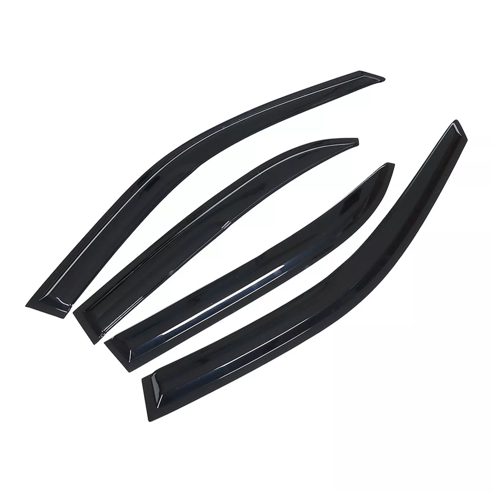 Window Visors Rain Deflector Smoke Acrylic For 93-97 Toyota Corolla Sedan Slim