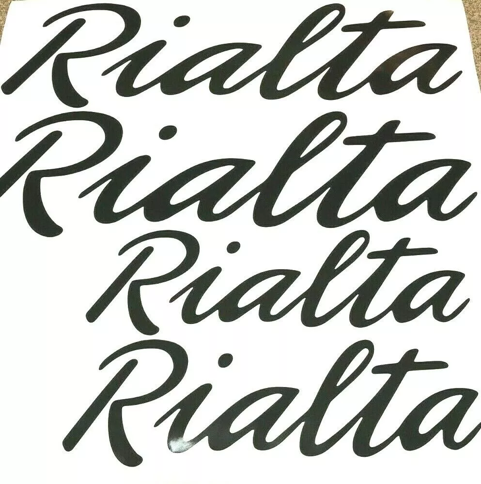 ” WINNEBAGO RIALTA Camper” RV Decals (Set of 4) – OEM New Oracle