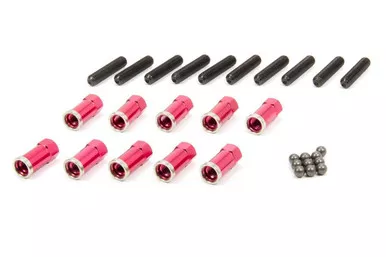 Winters Alum Gear Cover High Nut Red