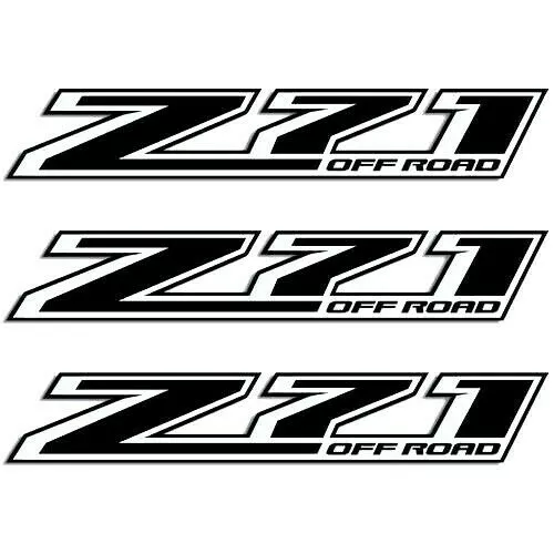 z71 Off Road Decals 3PC Set New Fits Jeeps Chevrolet Trucks Cars Universal