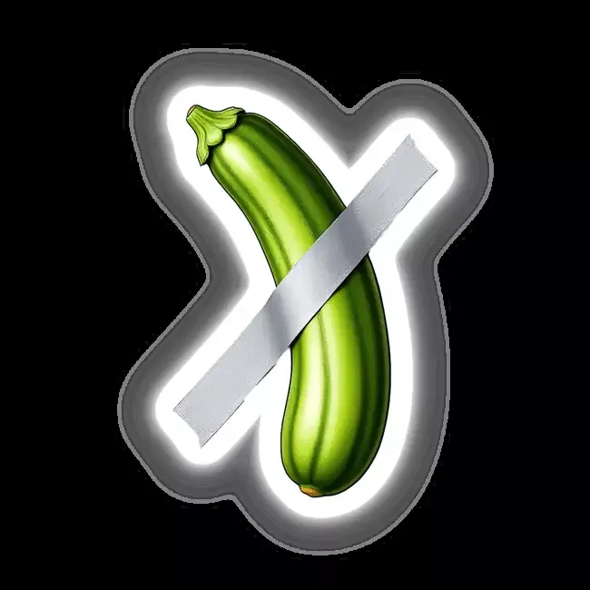 Zucchini Duct Tape Art